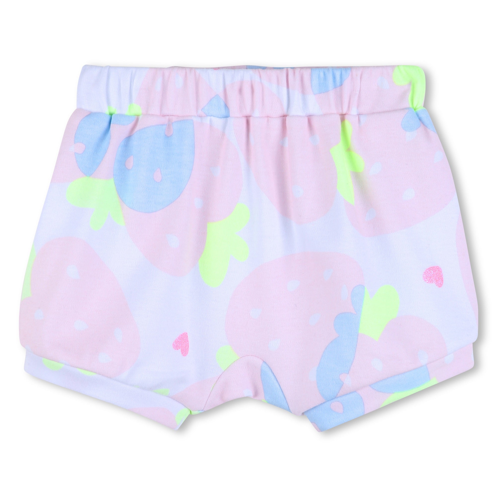 Ruffled Strawberry Shorts Set