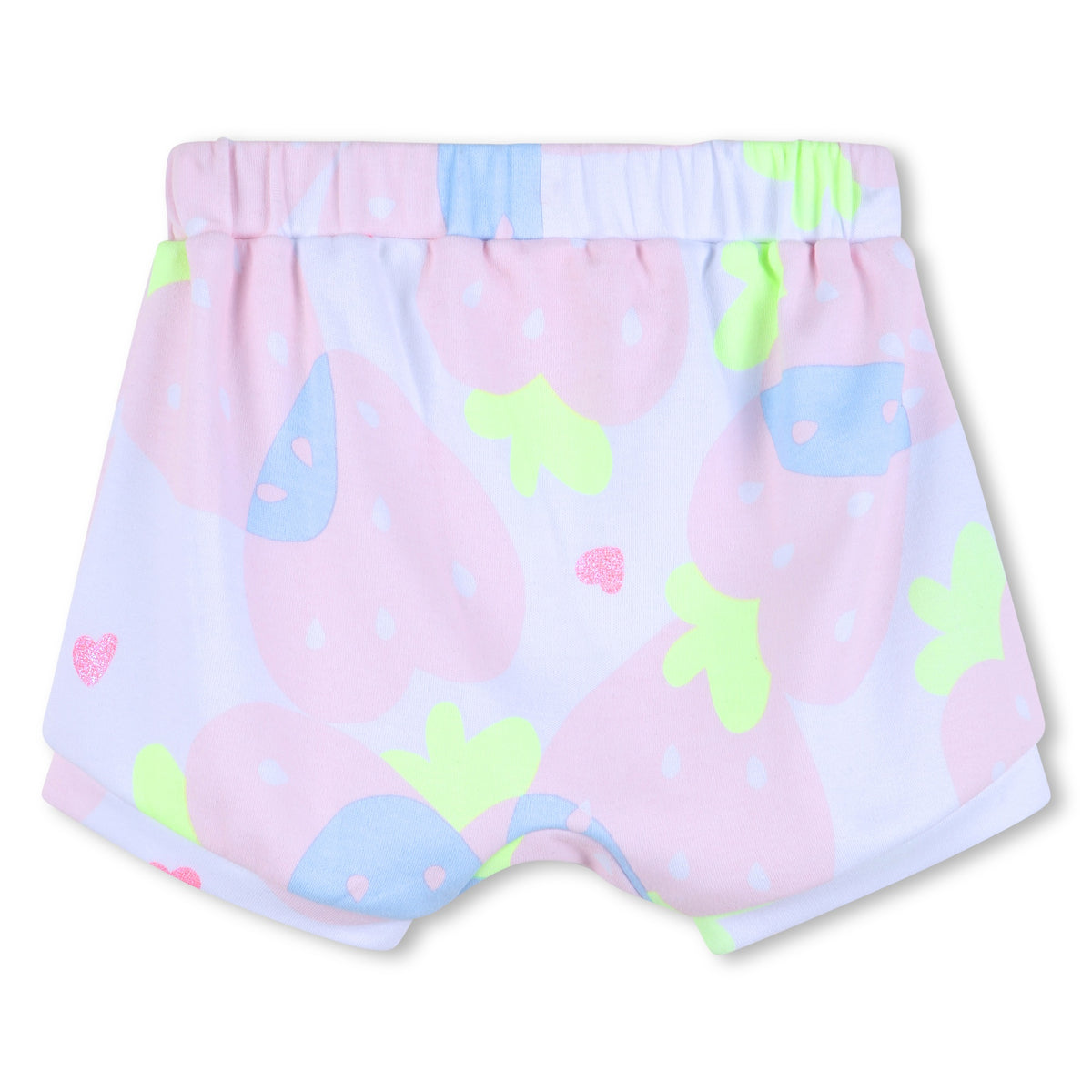 Ruffled Strawberry Shorts Set
