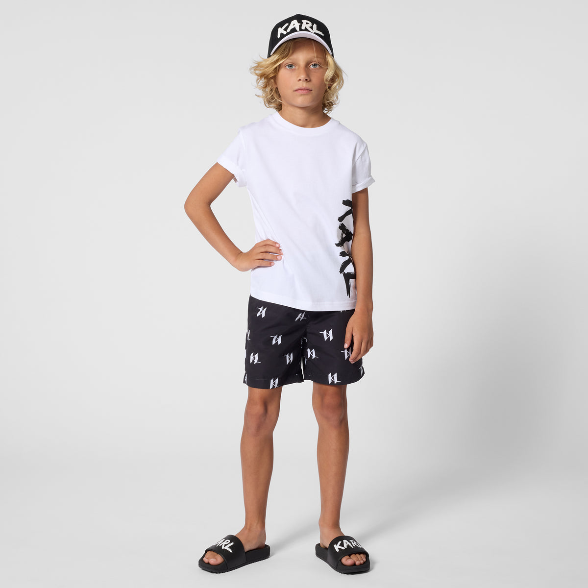 Mini Me Logo Swim Shorts