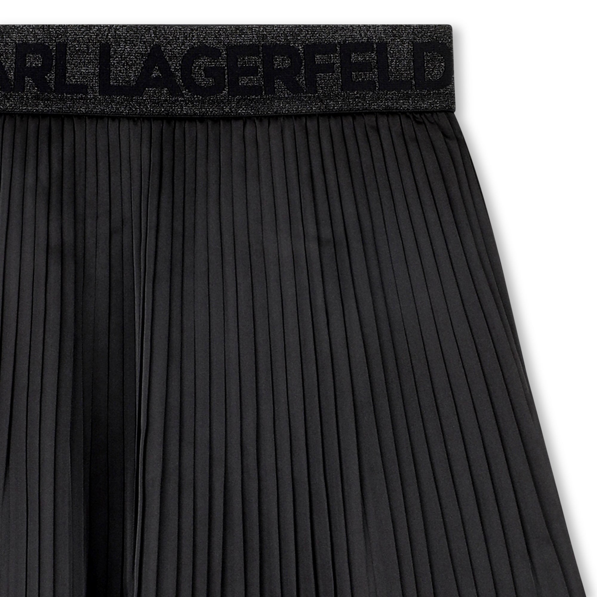 Logo Pleated Skirt