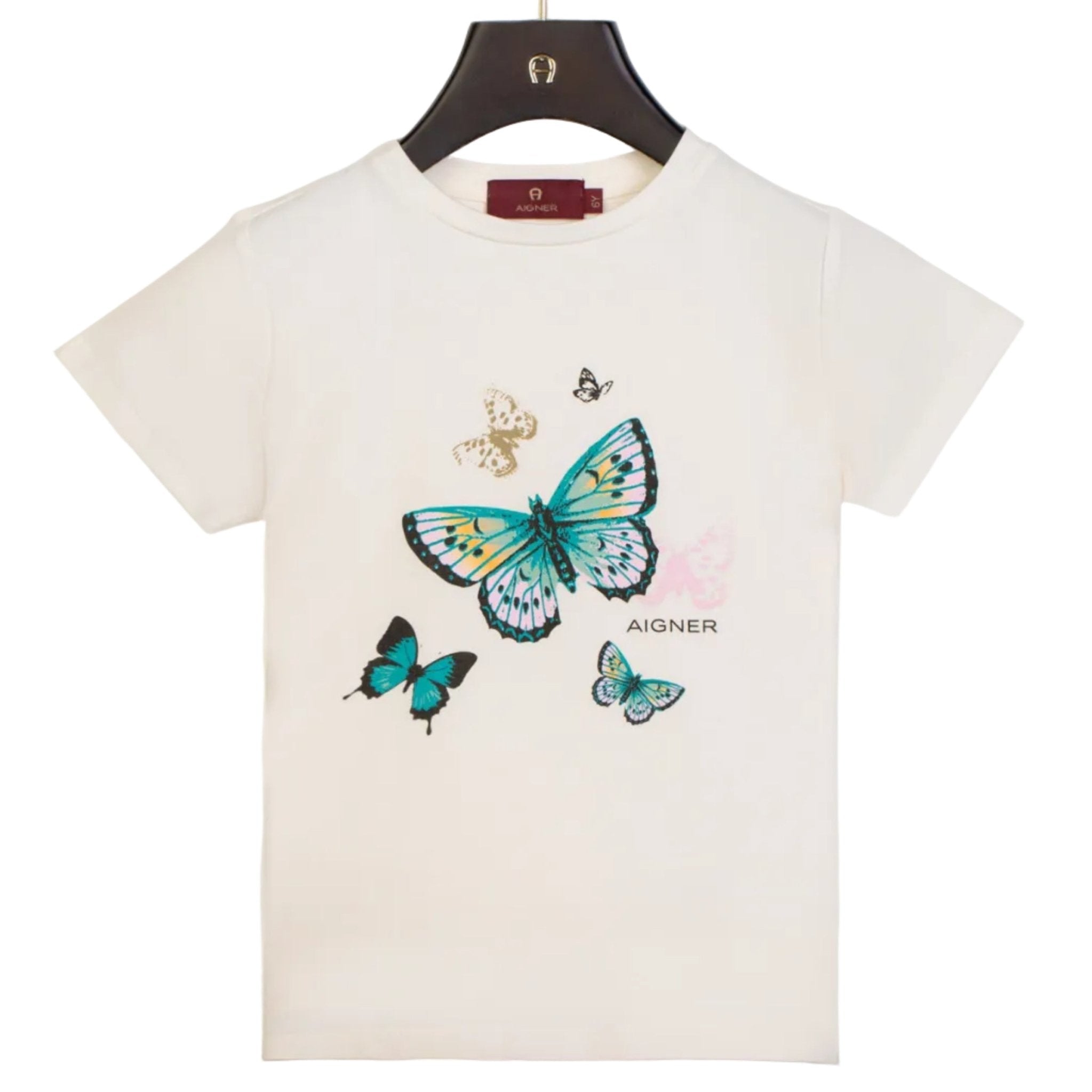AIGNERButterfly Print T-Shirt4062176858348SAVANNA