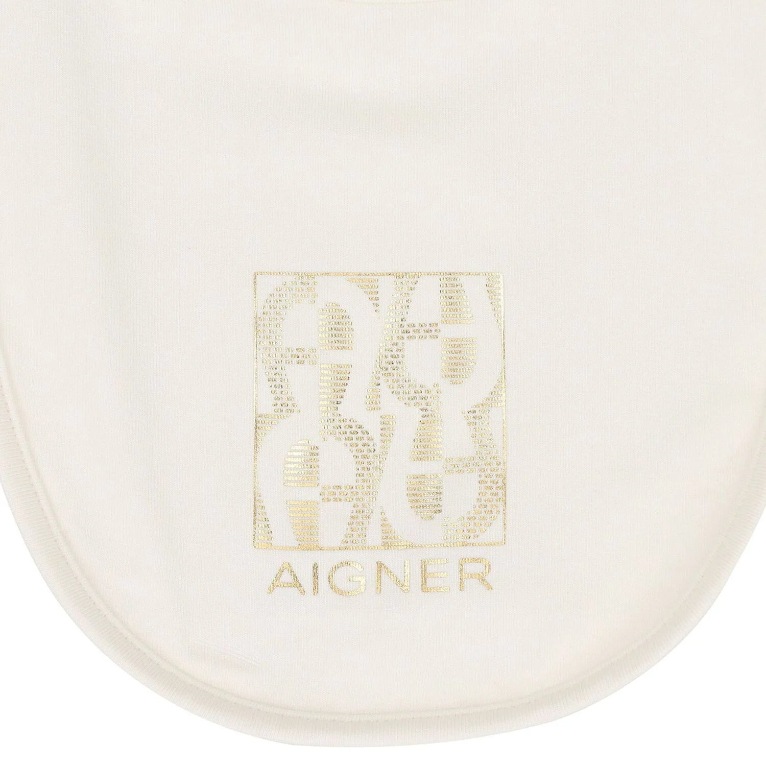 AIGNERGold Logo Baby Bib4062176821373SAVANNA