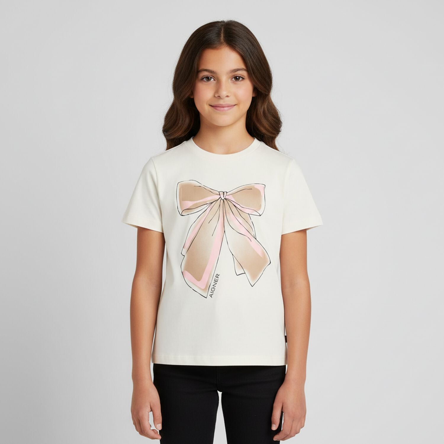 AIGNERGraphic Bow T-Shirt4062176771449SAVANNA