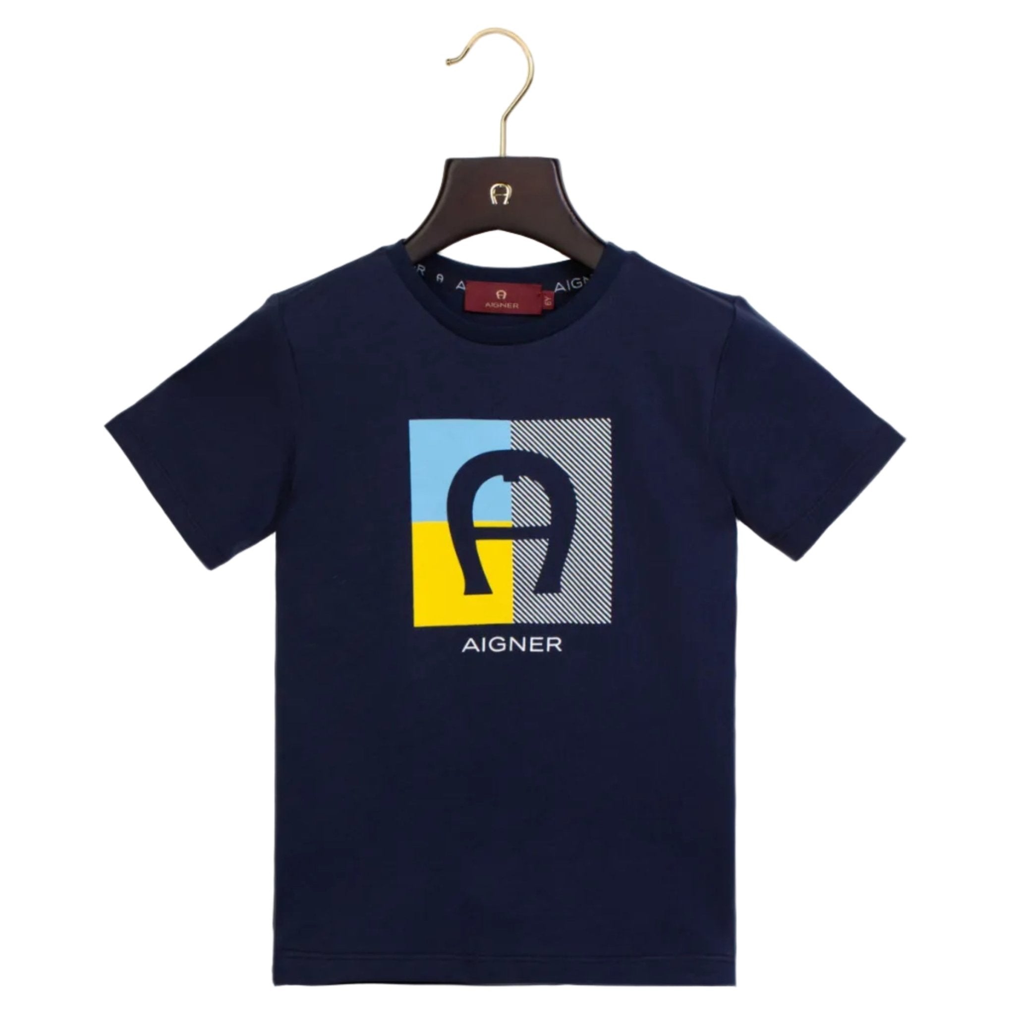 AIGNERJersey Logo Print T-Shirt4062176911333SAVANNA