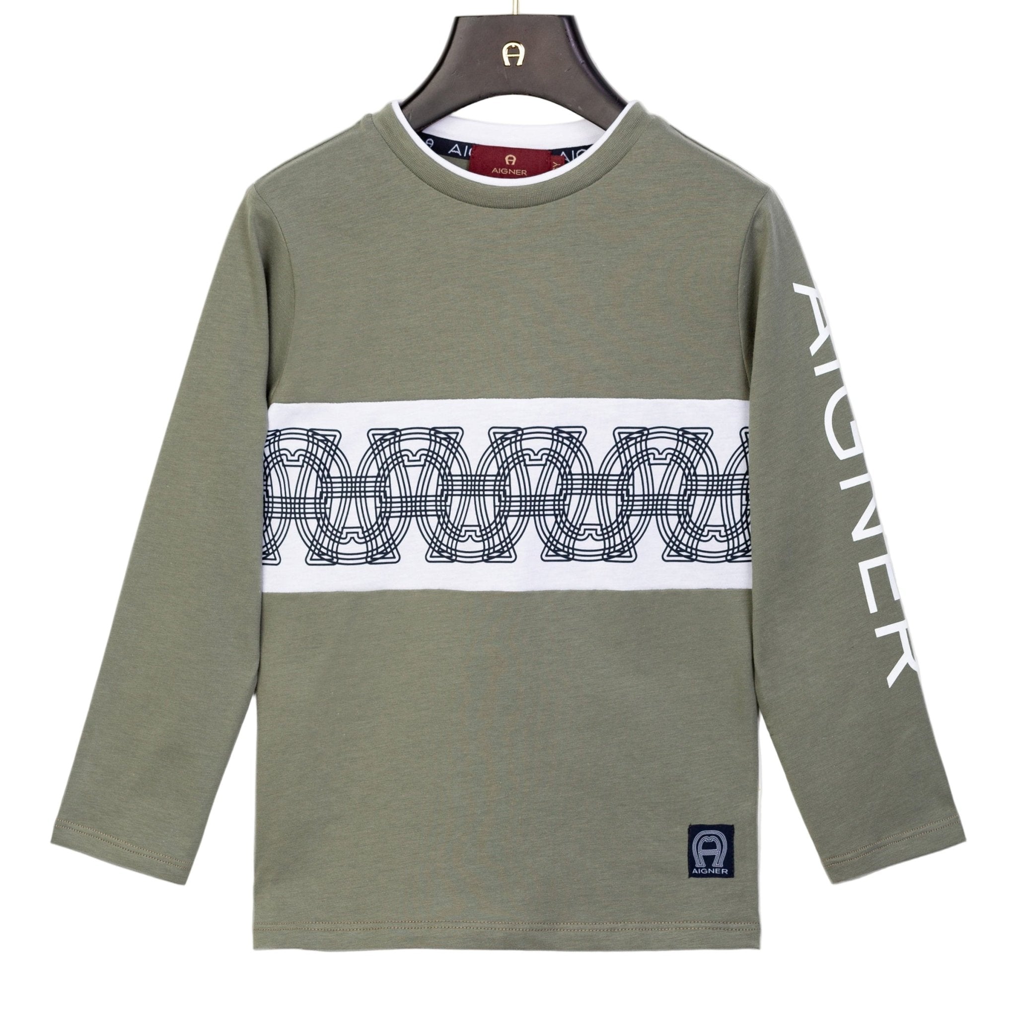 AIGNERLogo Long Sleeve T-Shirt4062176792246SAVANNA