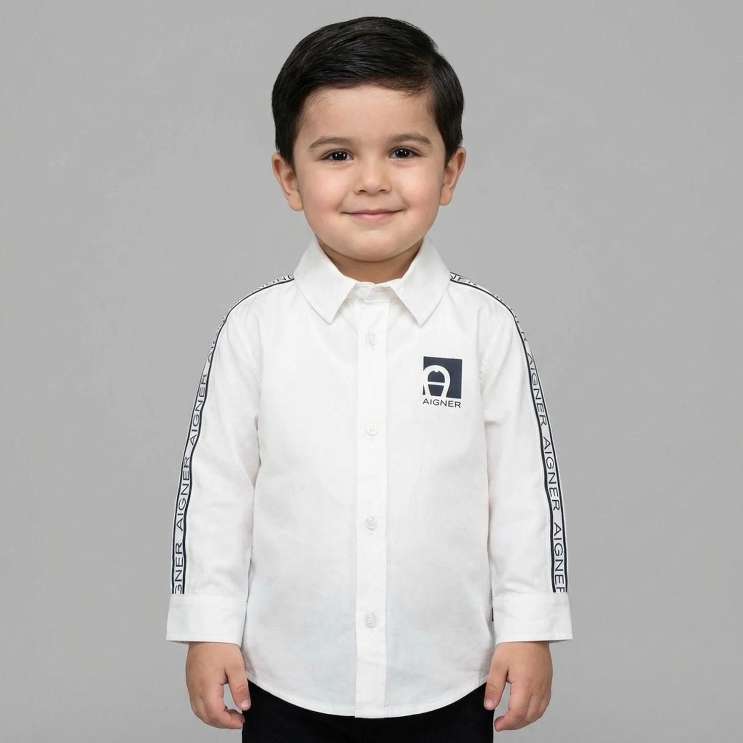 AIGNERPoplin Print Logo Shirt4062176877028SAVANNA