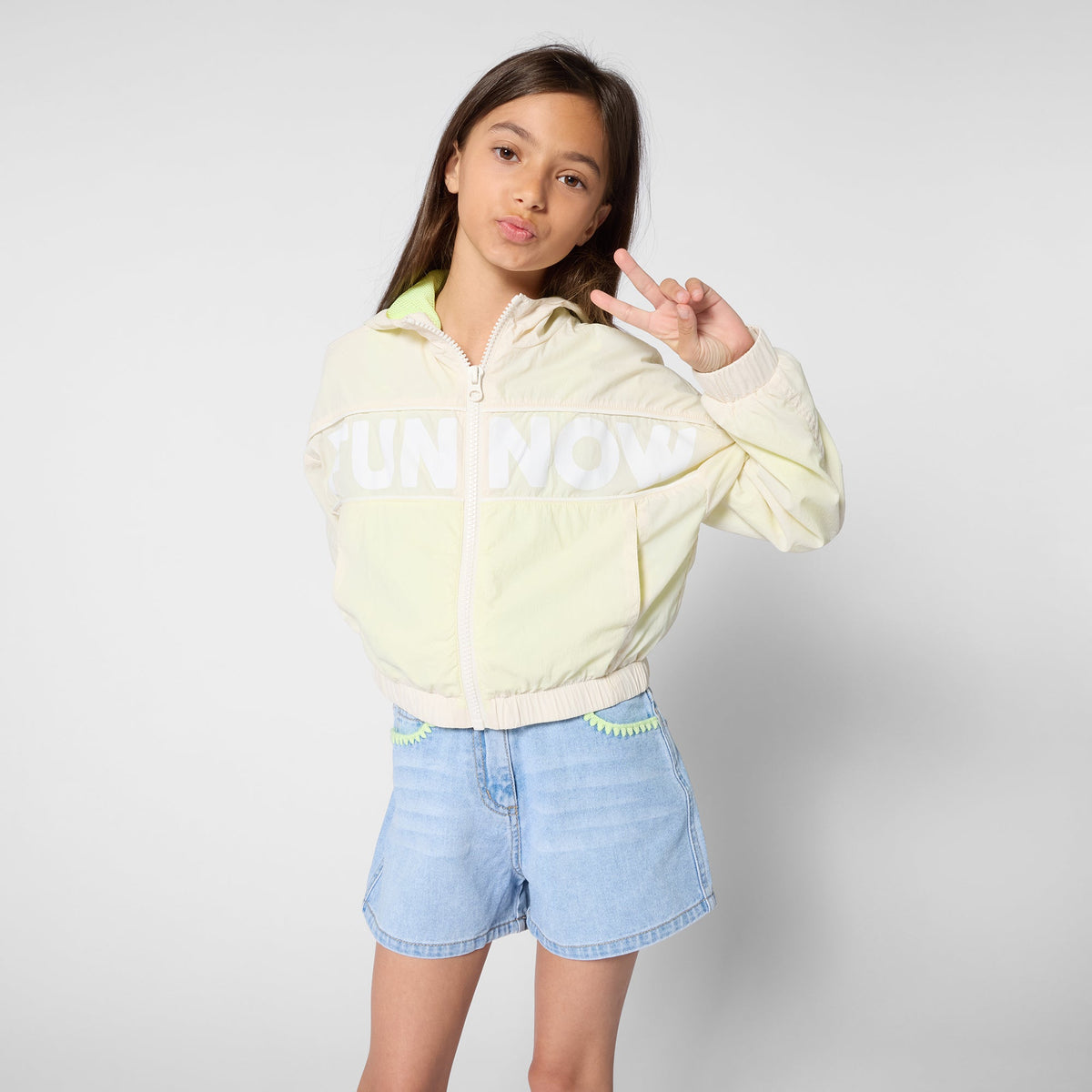 BillieblushEmbroidered Denim ShortsSAVANNA