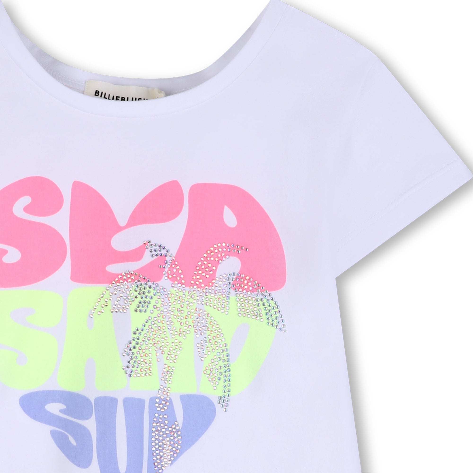 BillieblushSlogan Rhinestone T-Shirt3617165969737SAVANNA