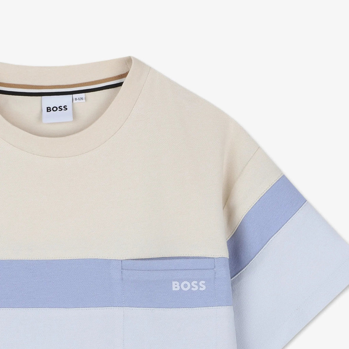 BossJetted Pocket Striped T-Shirt3617165845048SAVANNA
