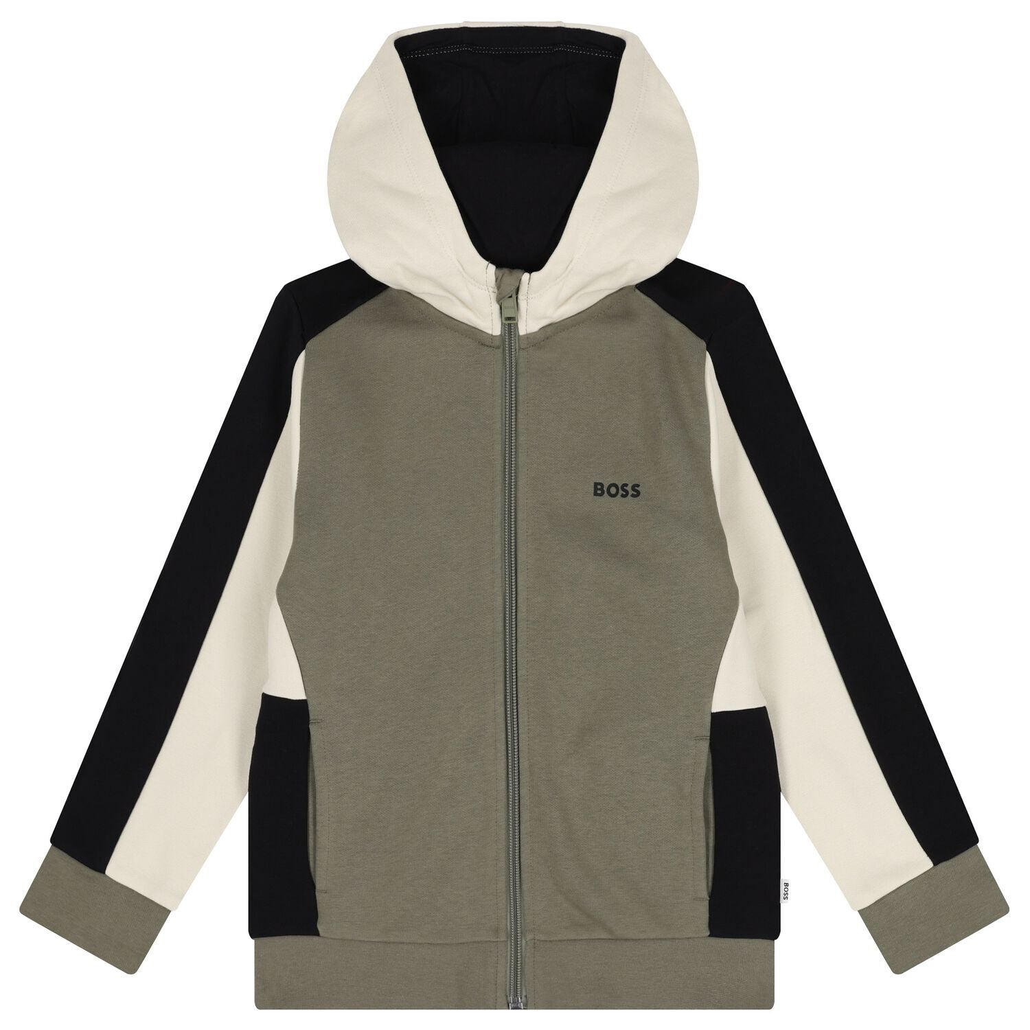 BossLogo Hooded Zip Up Top3617165781384SAVANNA