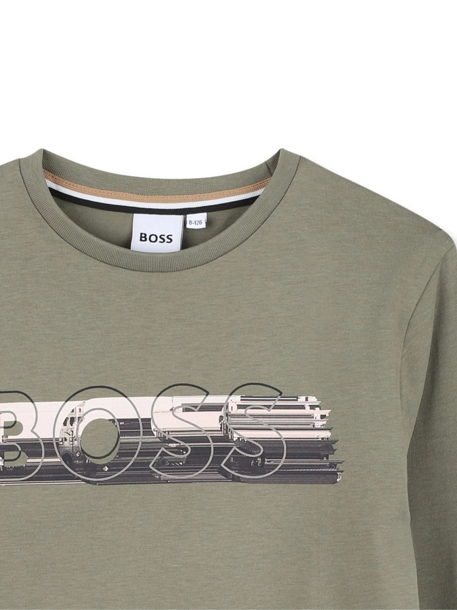 BossLogo Print Long Sleeve T-Shirt3617165737466SAVANNA