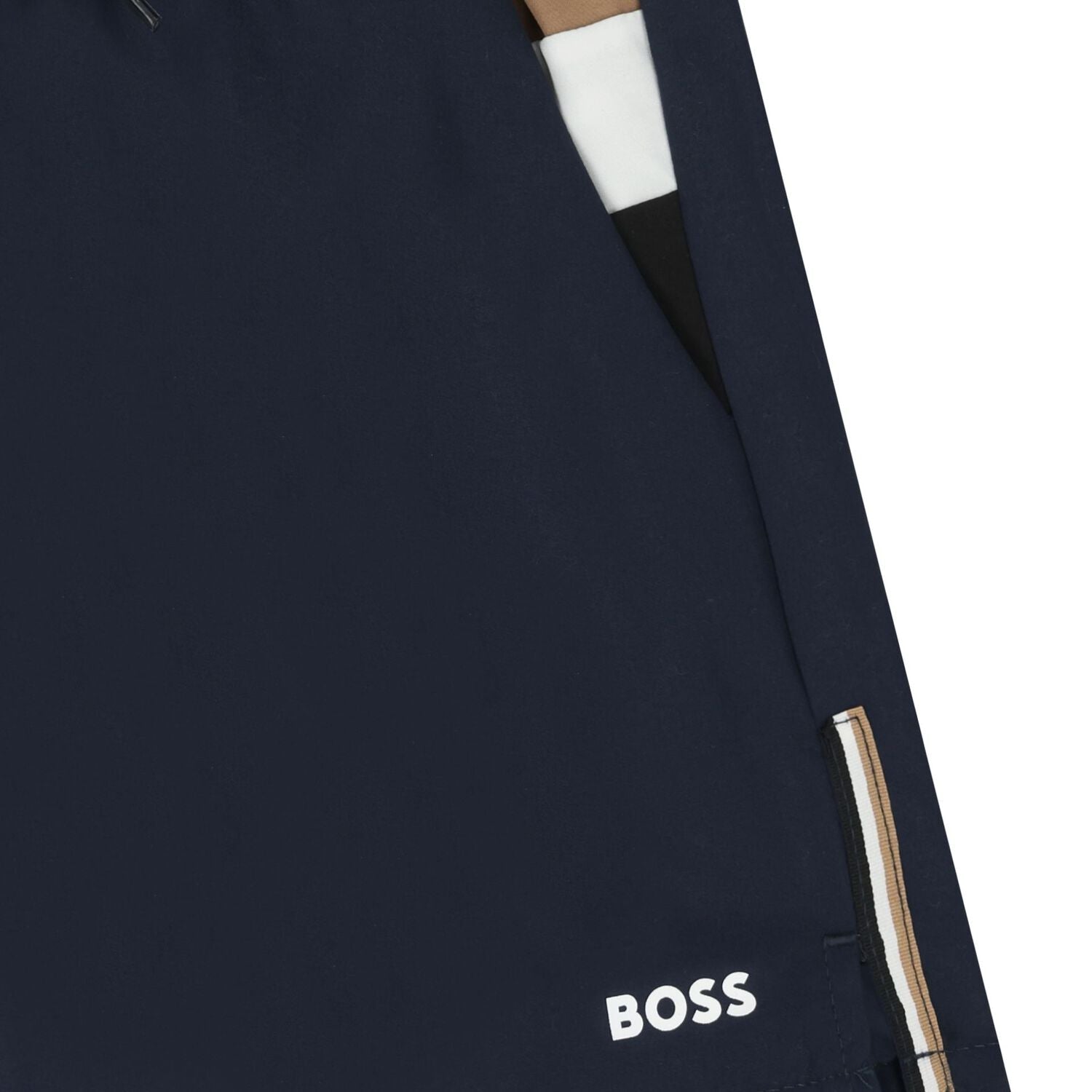 BossStriped Panel Swim Shorts3617165892318SAVANNA