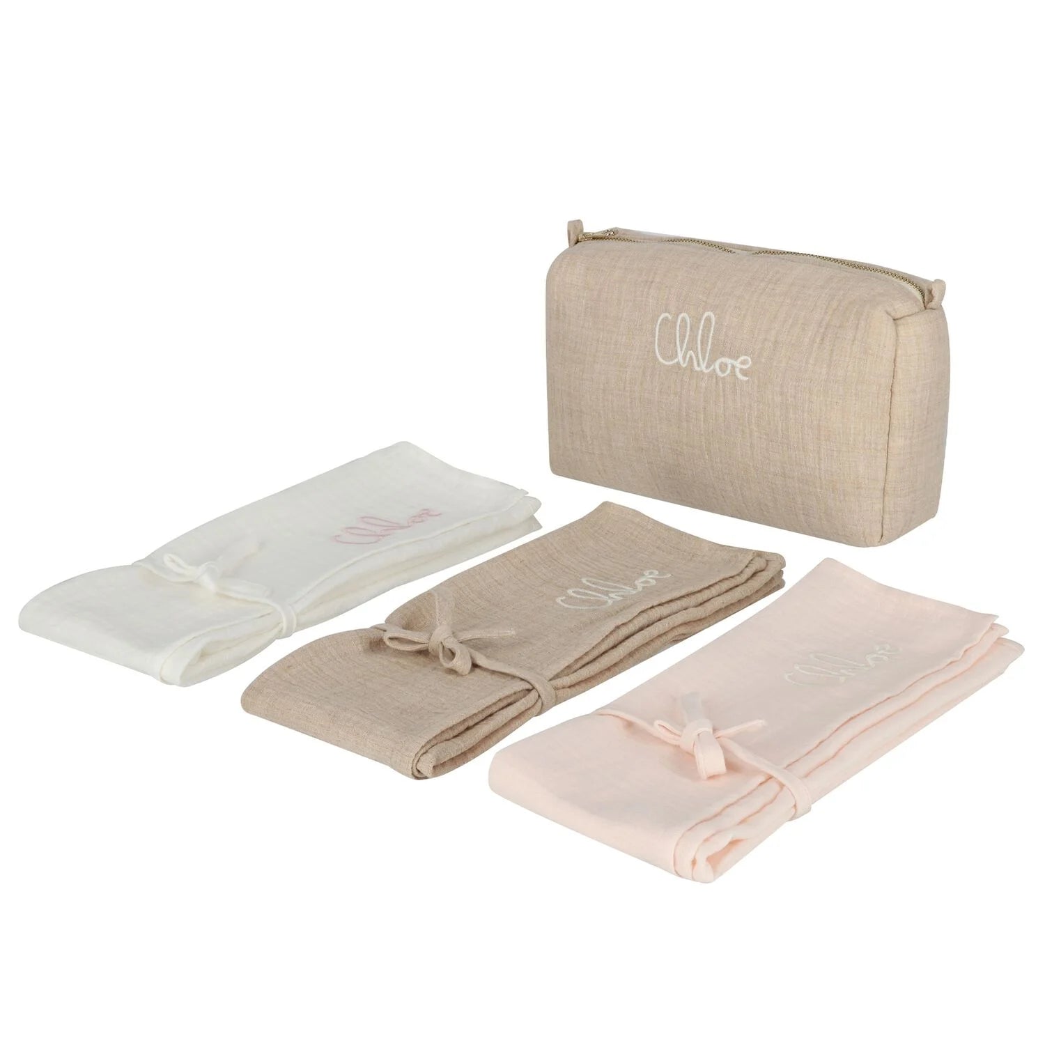 CHLOÉEmbroidered Muslin Swaddles Gift Set3617165666933SAVANNA