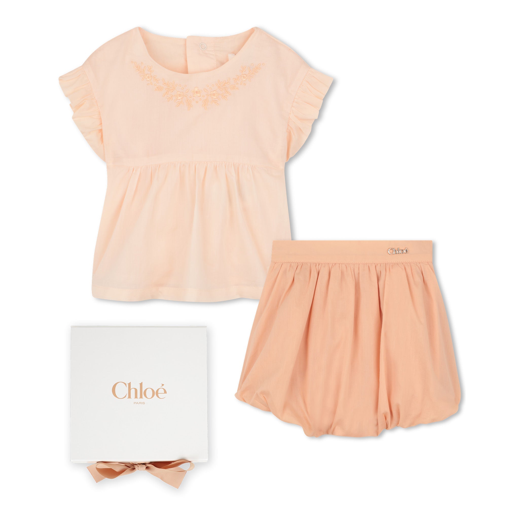 CHLOÉEmbroidered Top & Bloomers Set3617165823695SAVANNA