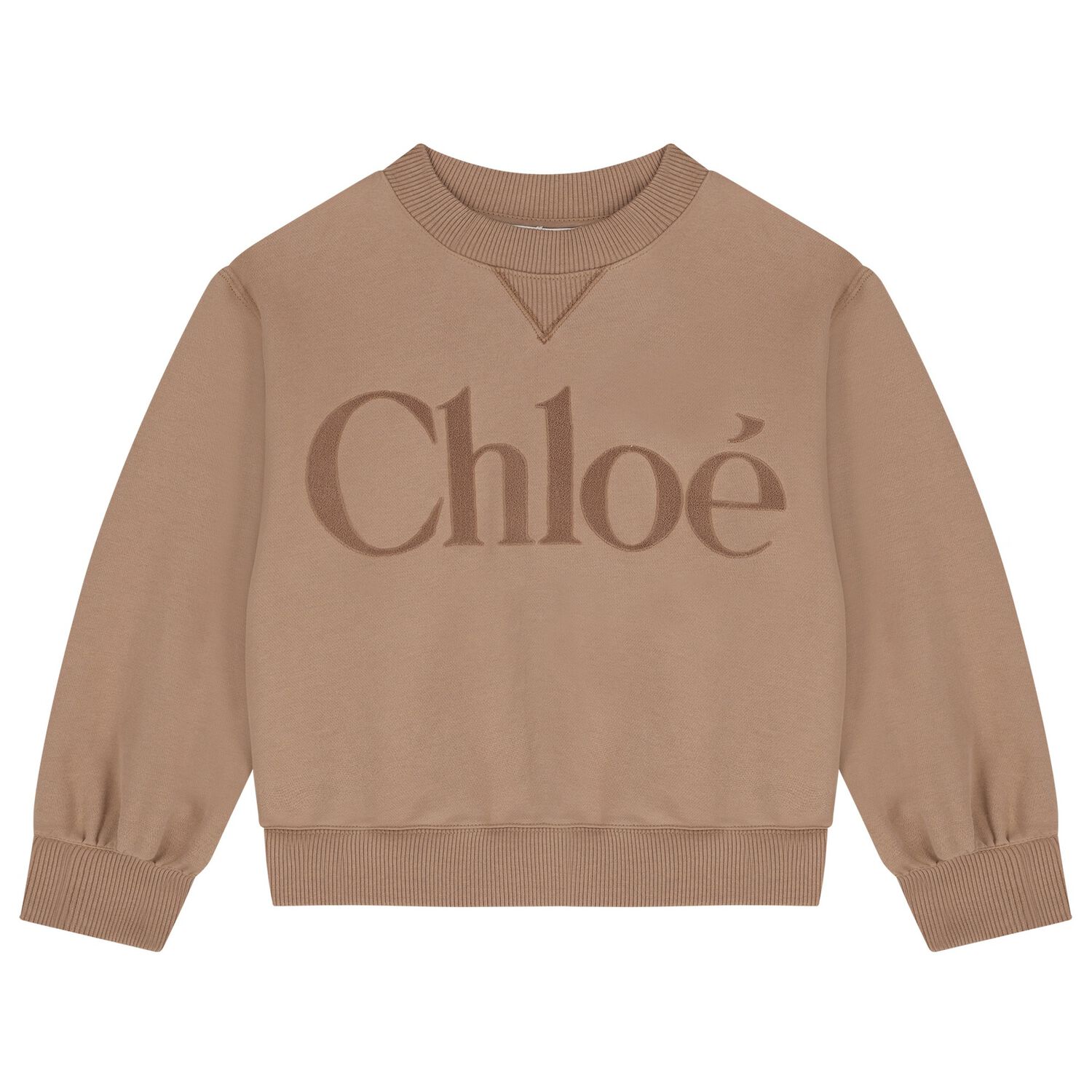 CHLOÉTerry Logo Print Sweatshirt3617165531637SAVANNA