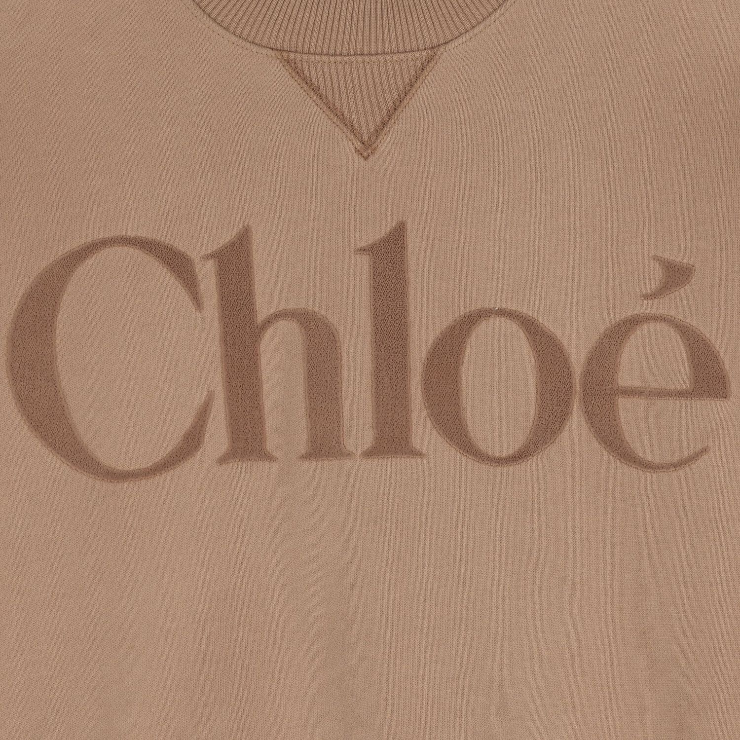 CHLOÉTerry Logo Print Sweatshirt3617165531637SAVANNA