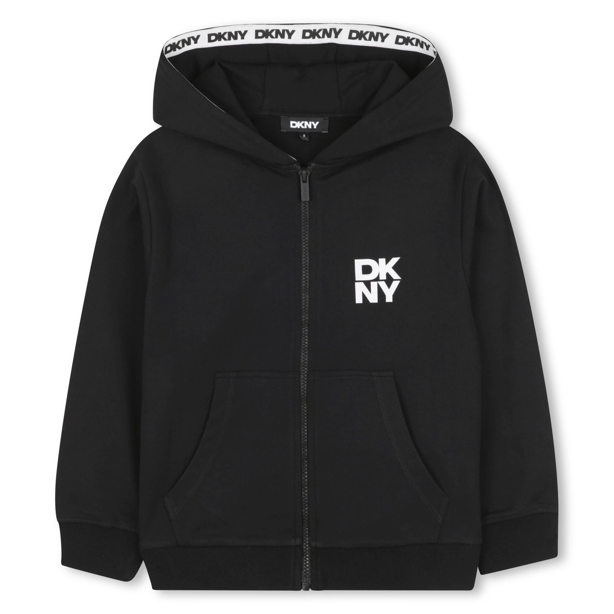 DKNYLogo Hooded Zip Up Top3617165653599SAVANNA