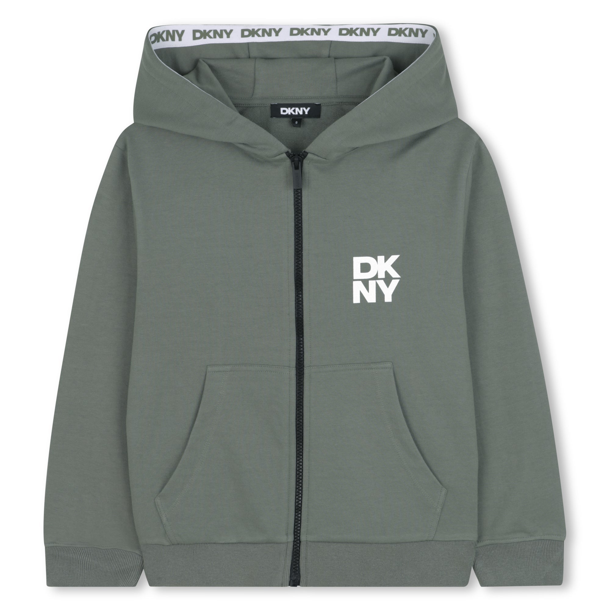 DKNYLogo Hooded Zip Up Top3617165658044SAVANNA