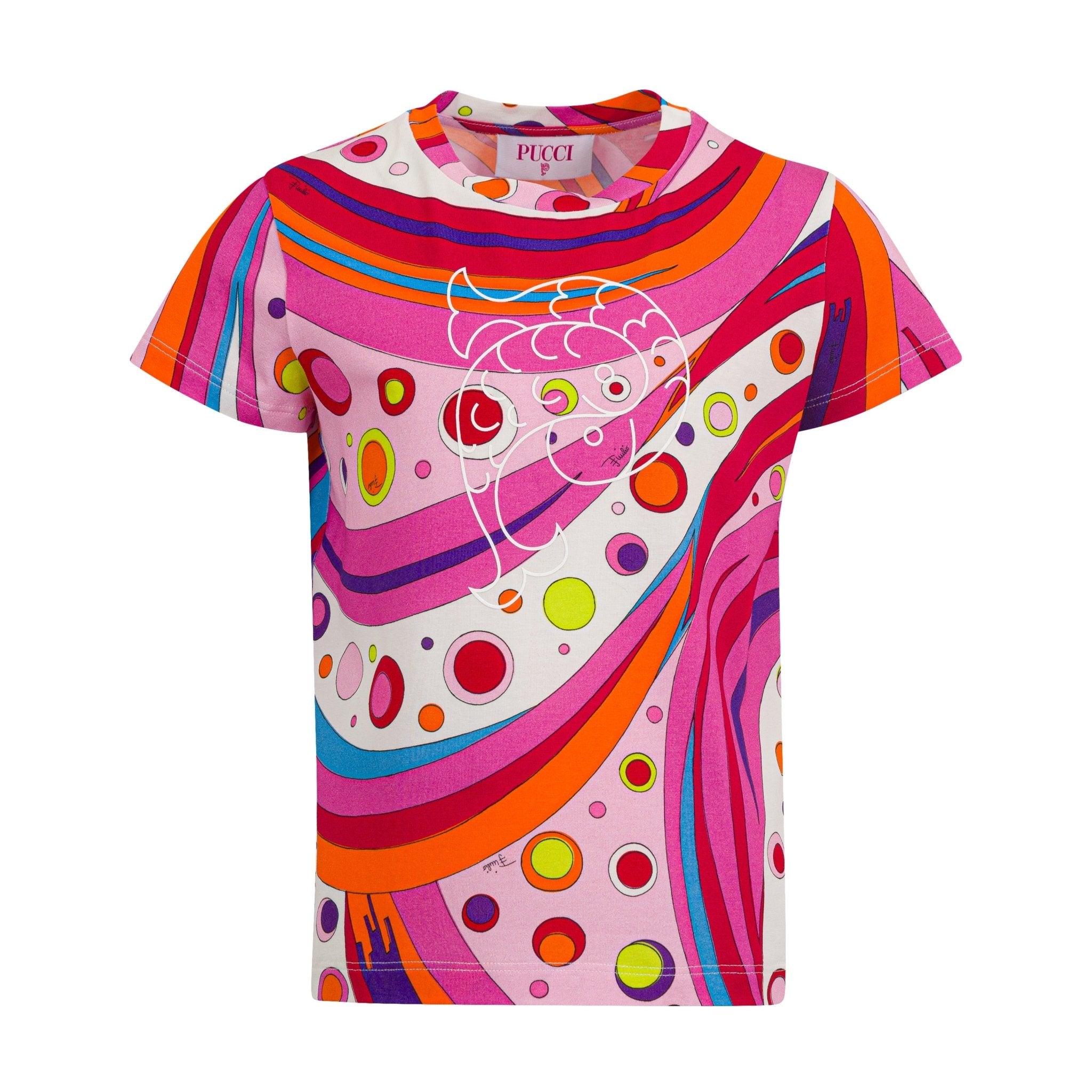 Emilio PucciLogo Fontane T-Shirt8055178716941SAVANNA