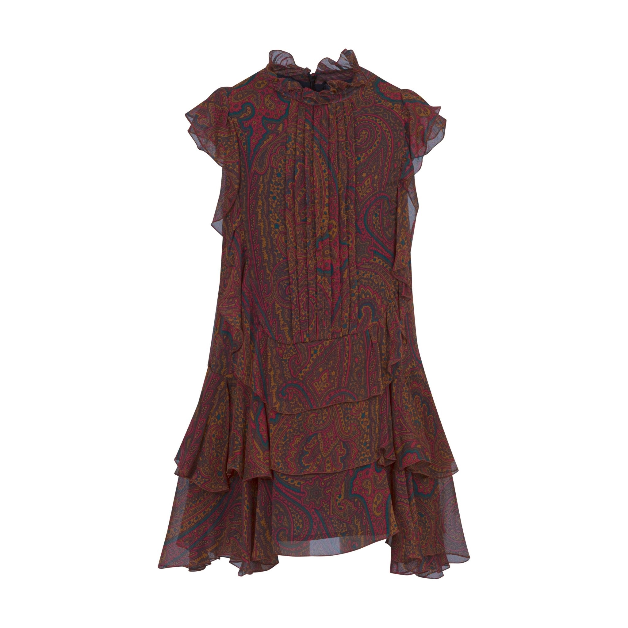 ETROPaisley Ruffled DressSAVANNA