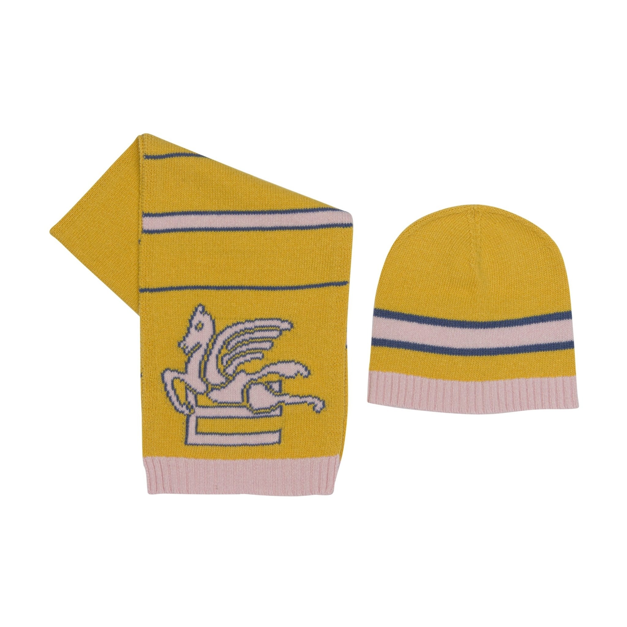 ETROPegaso Jacquard Beanie Hat SetSAVANNA