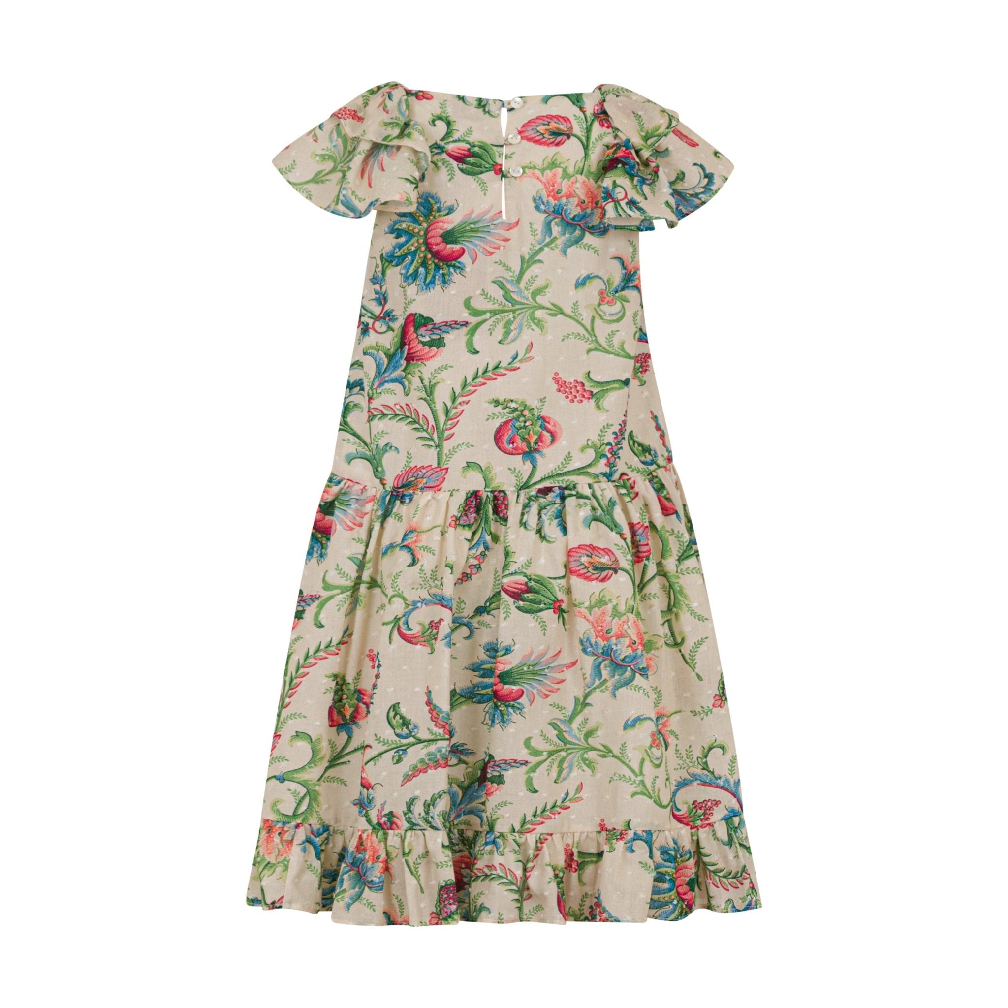 ETRORuffled Floral Dress8059774277479SAVANNA