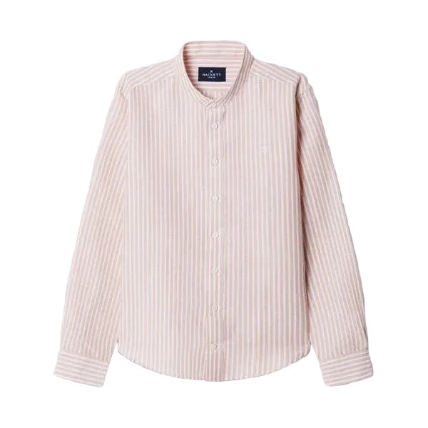 Hackett LondonClassic Fit Band Collar Striped Shirt5063698129892SAVANNA