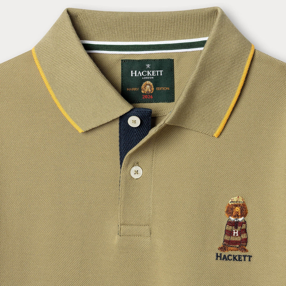Hackett LondonHarry Logo Polo Shirt5063698400878SAVANNA