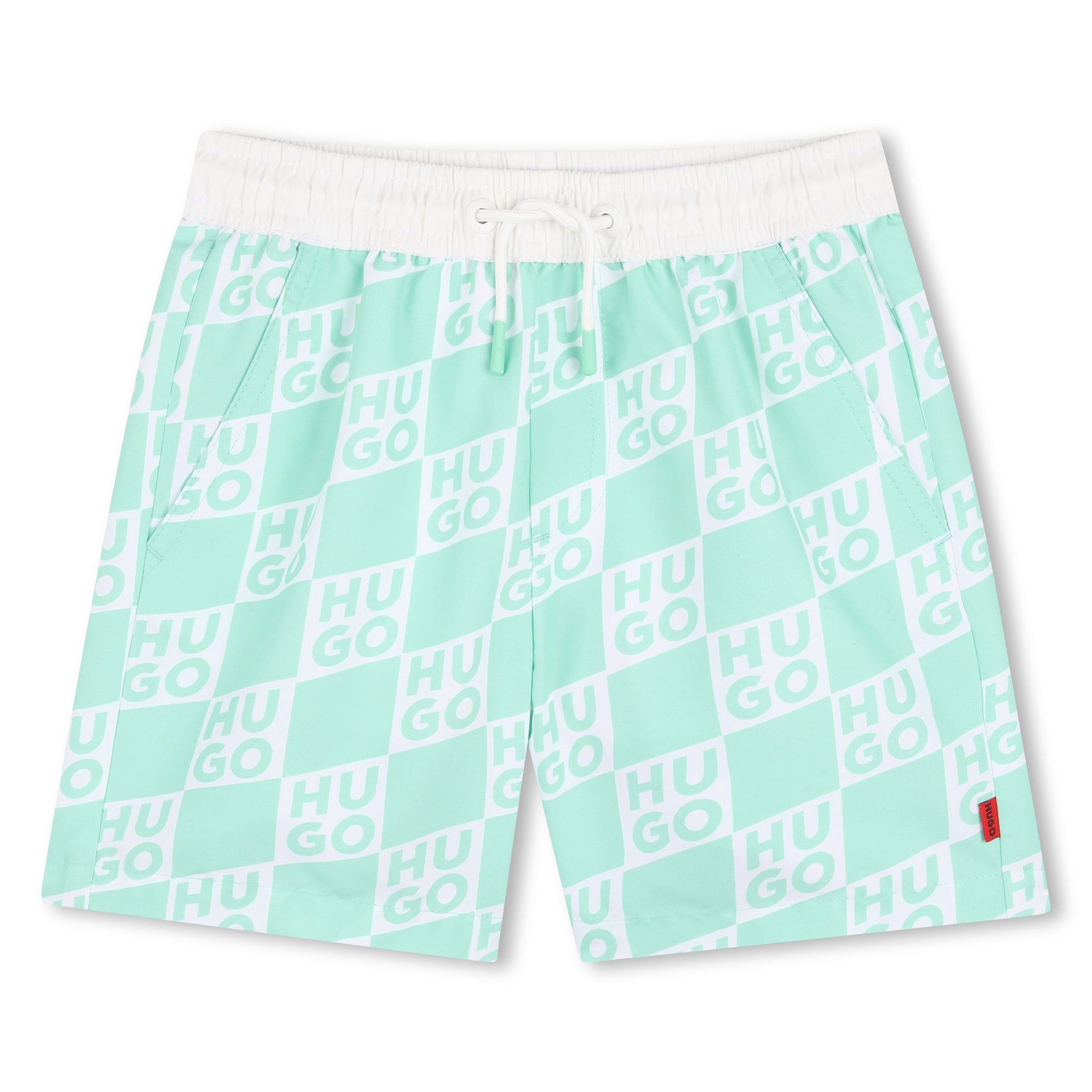 HUGOCheck Logo Swim Shorts3617165853494SAVANNA