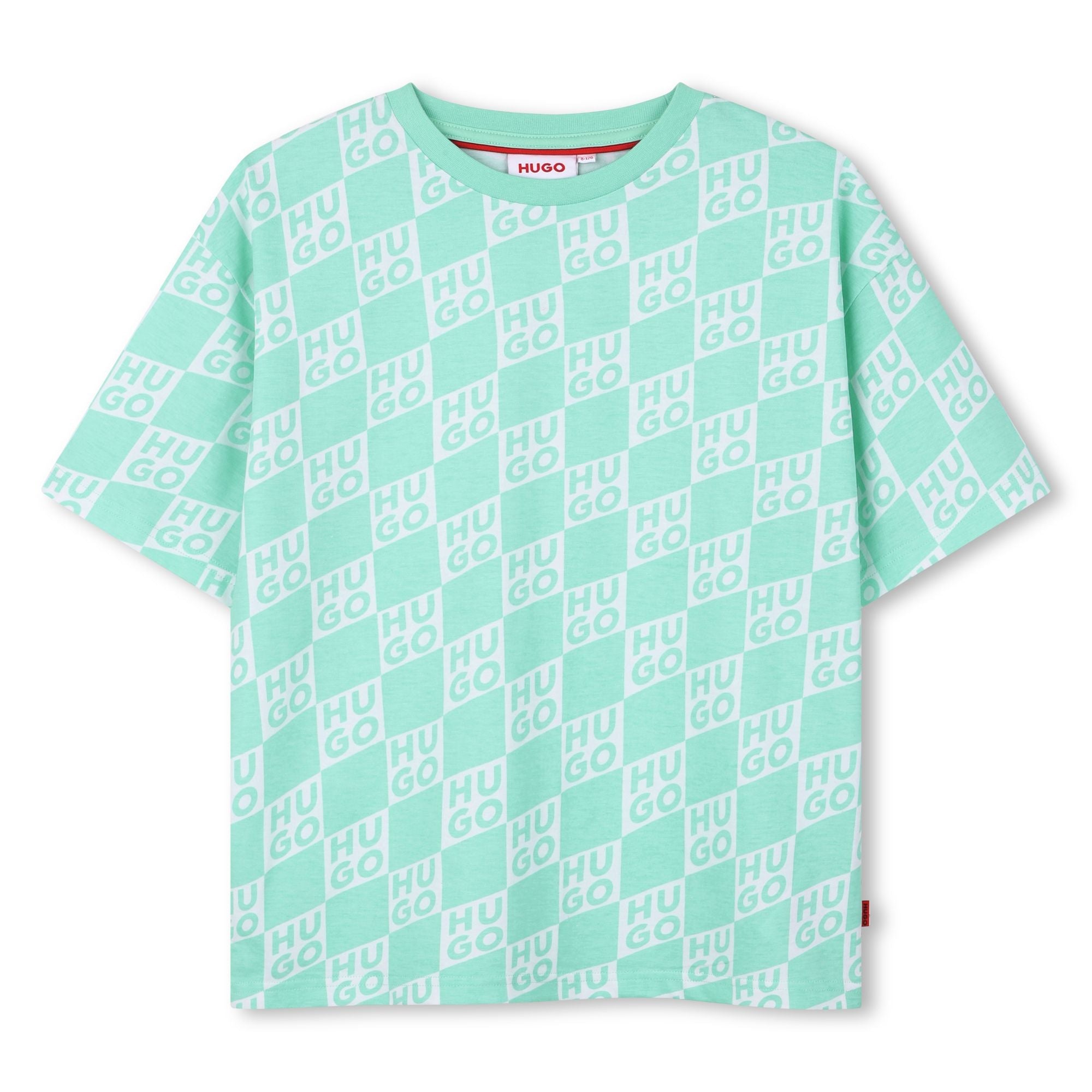 HUGOCheck Logo T-Shirt3617165843624SAVANNA