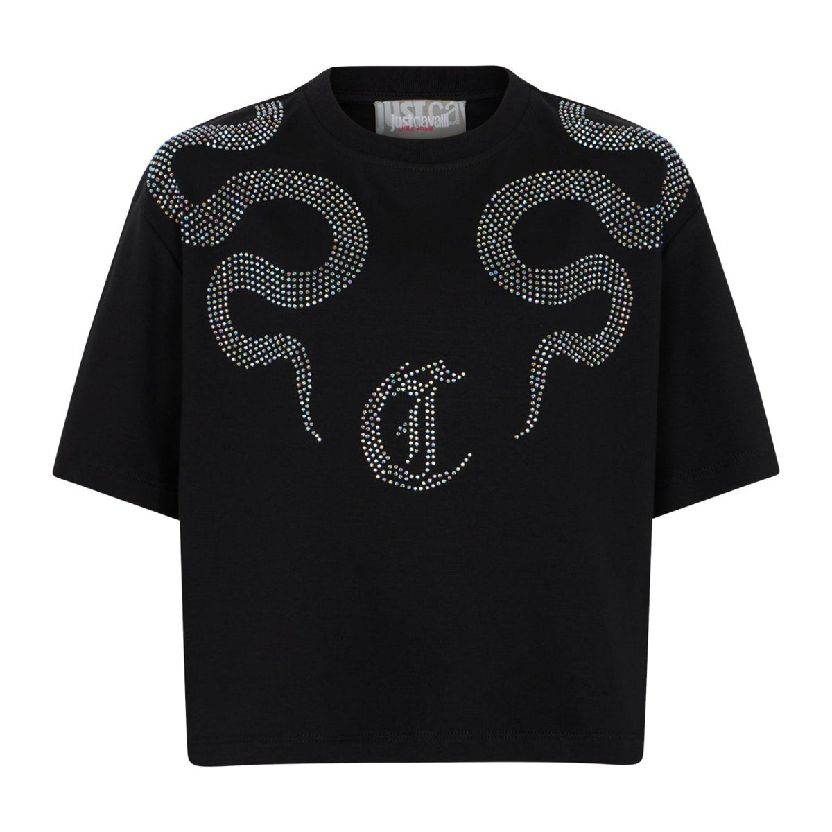 Just CavalliRhinestone Logo T-Shirt8053638735136SAVANNA