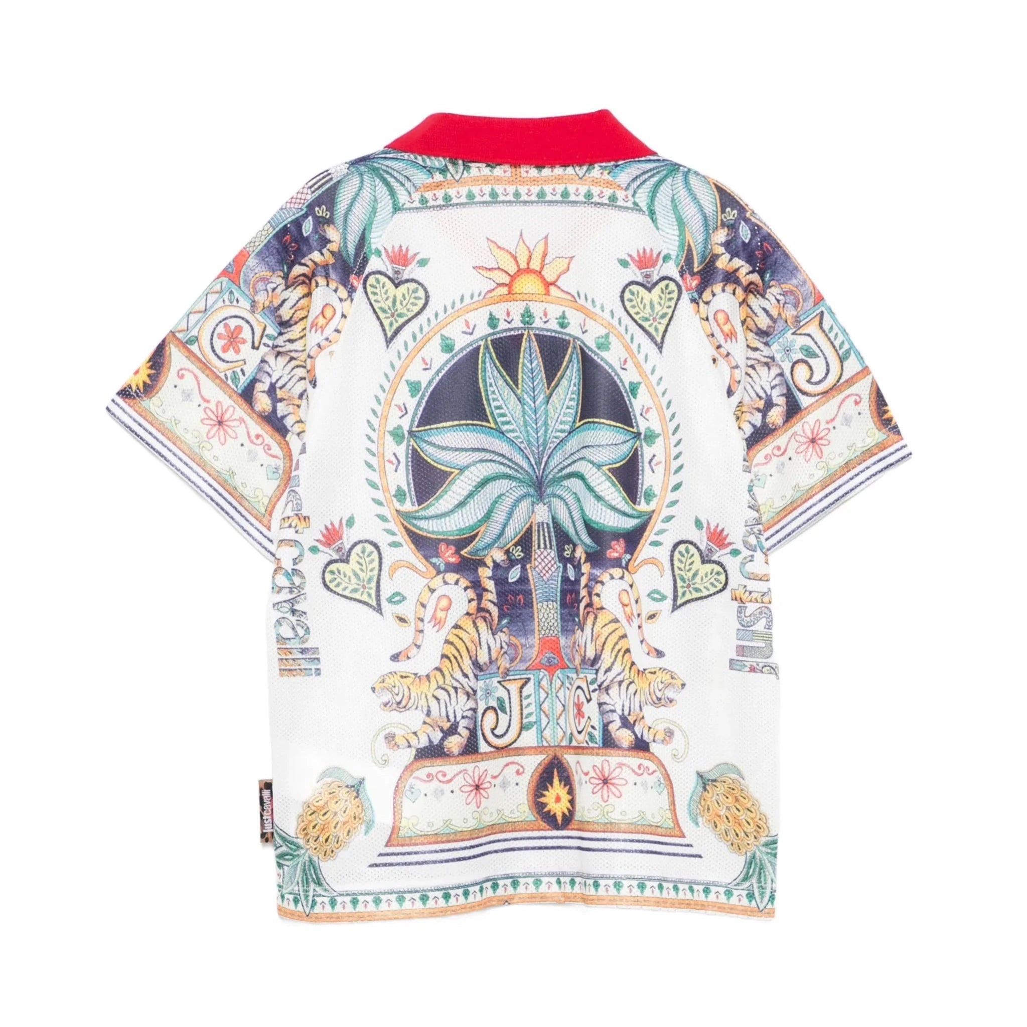 Just CavalliTiger Print Polo Shirt8053638516490SAVANNA