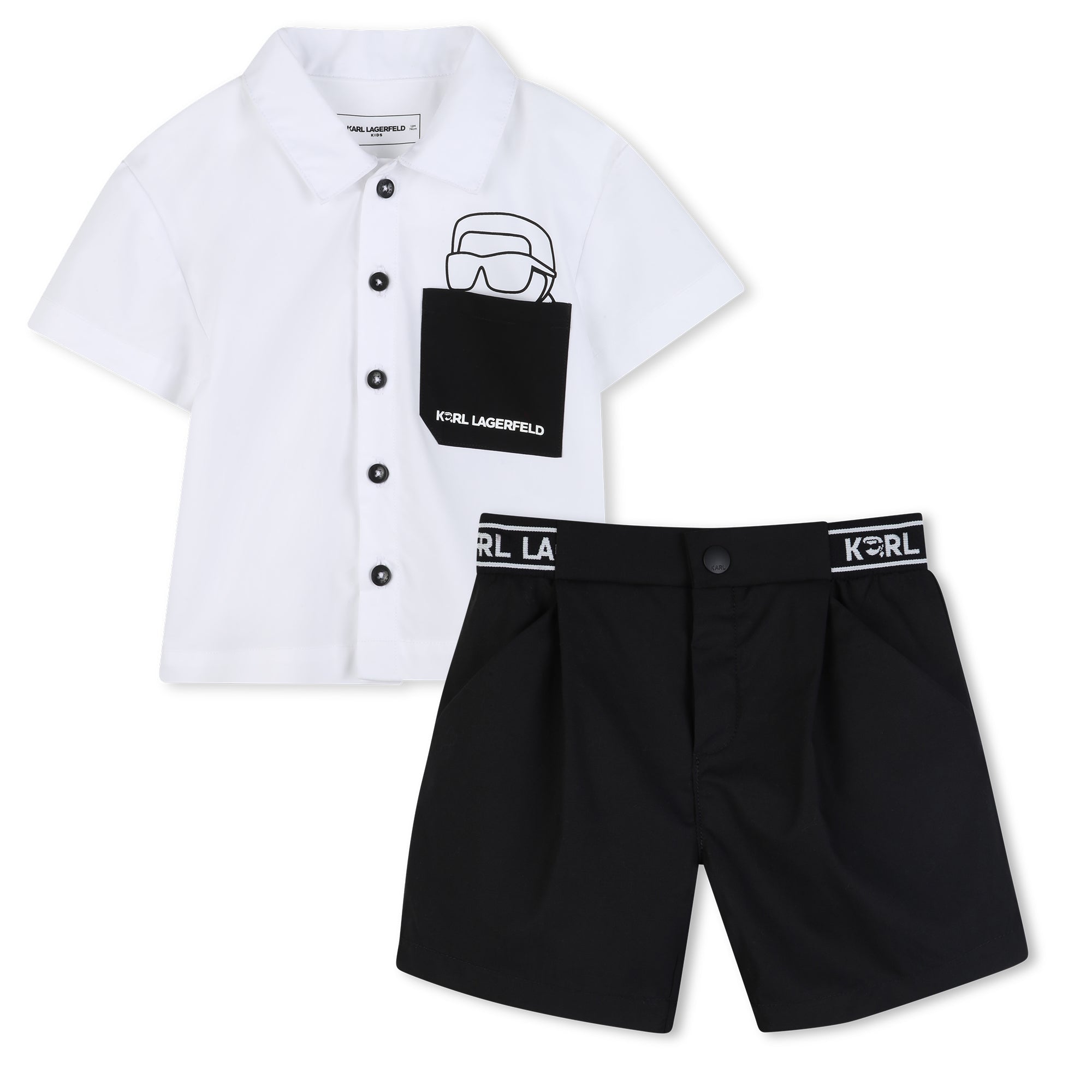Karl LagerfeldLogo Shirt & Shorts Set3617166062253SAVANNA