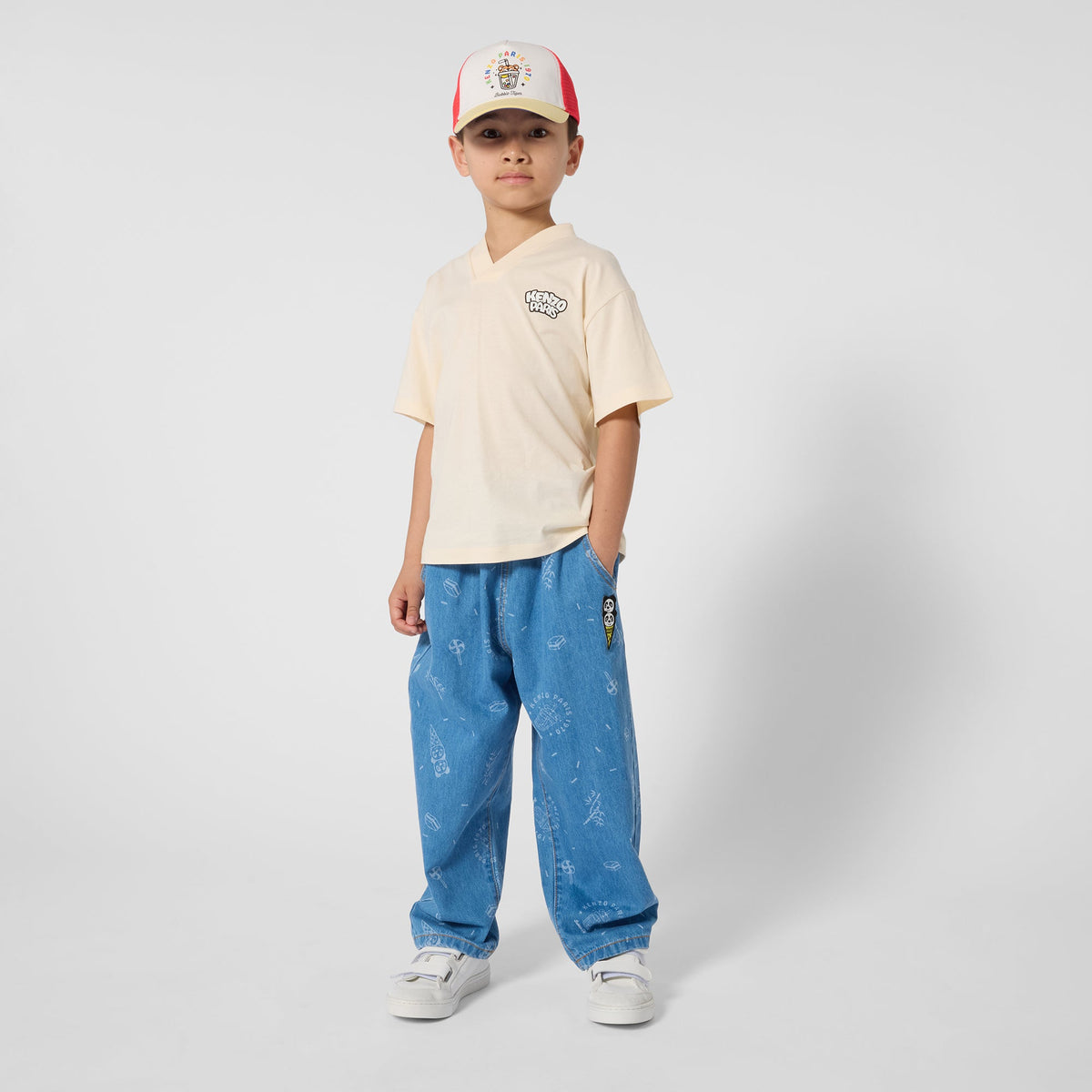 KENZOBubble Tiger Mesh CapSAVANNA