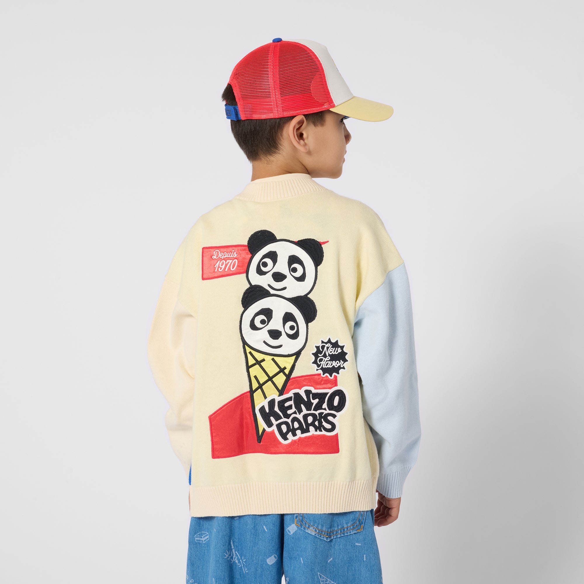 KENZOBubble Tiger Mesh CapSAVANNA