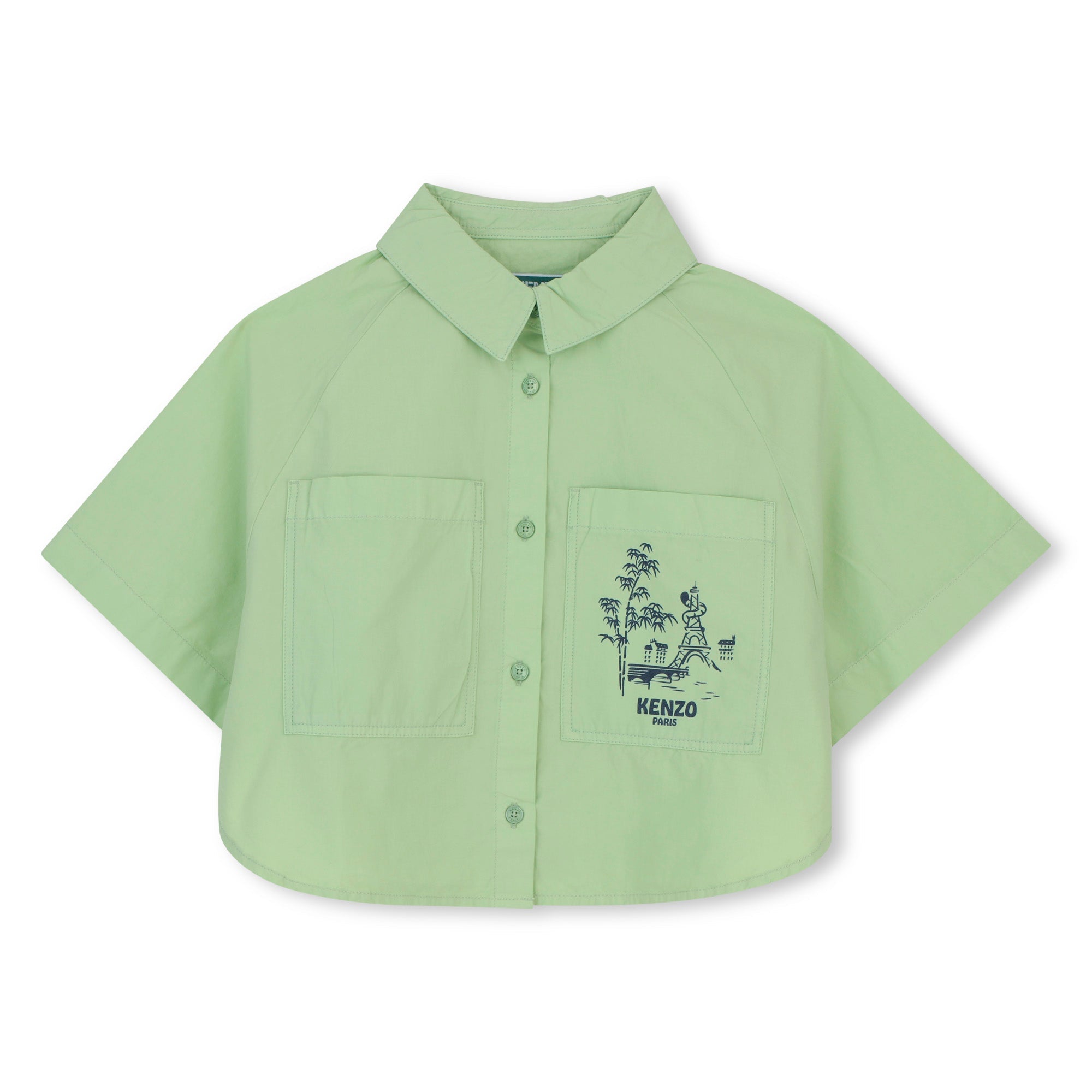 KENZOShort Sleeved Poplin Shirt3617165932311SAVANNA