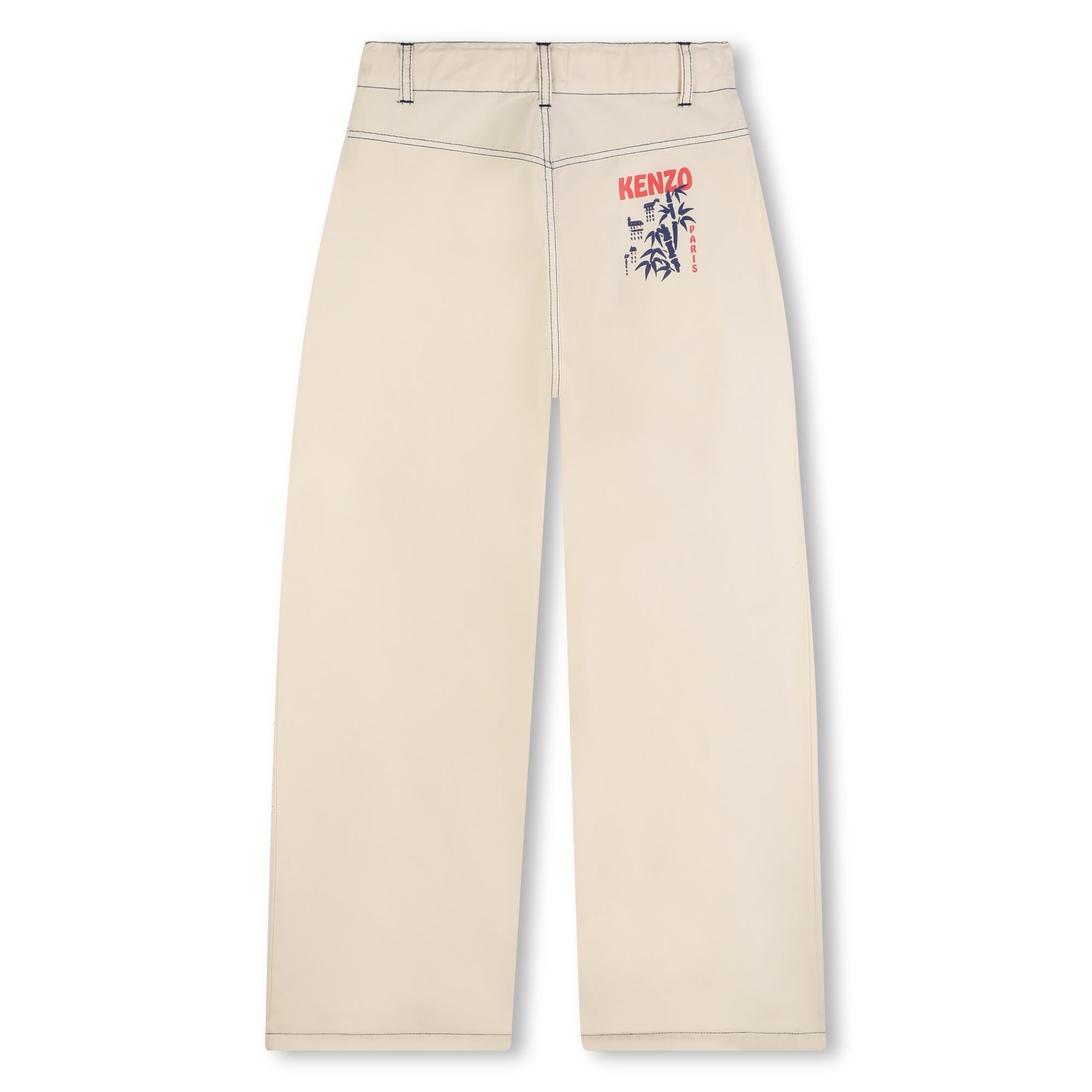 KENZOTopstitching Casual Trousers3617165837371SAVANNA