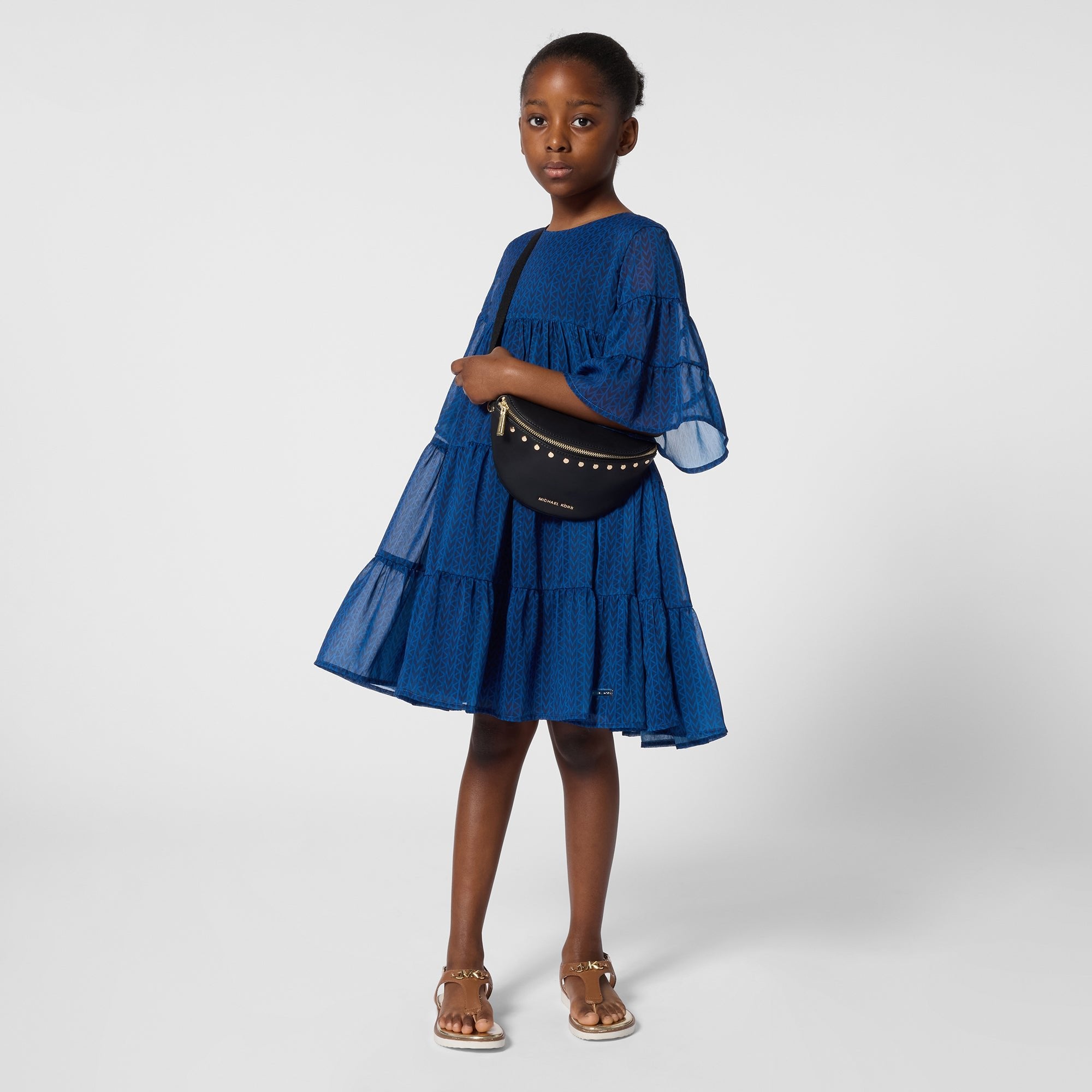 Michael KorsLayered Flared Midi Dress3617165852381SAVANNA
