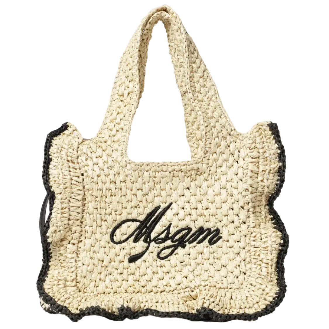 Ruffled Logo Tote Bag