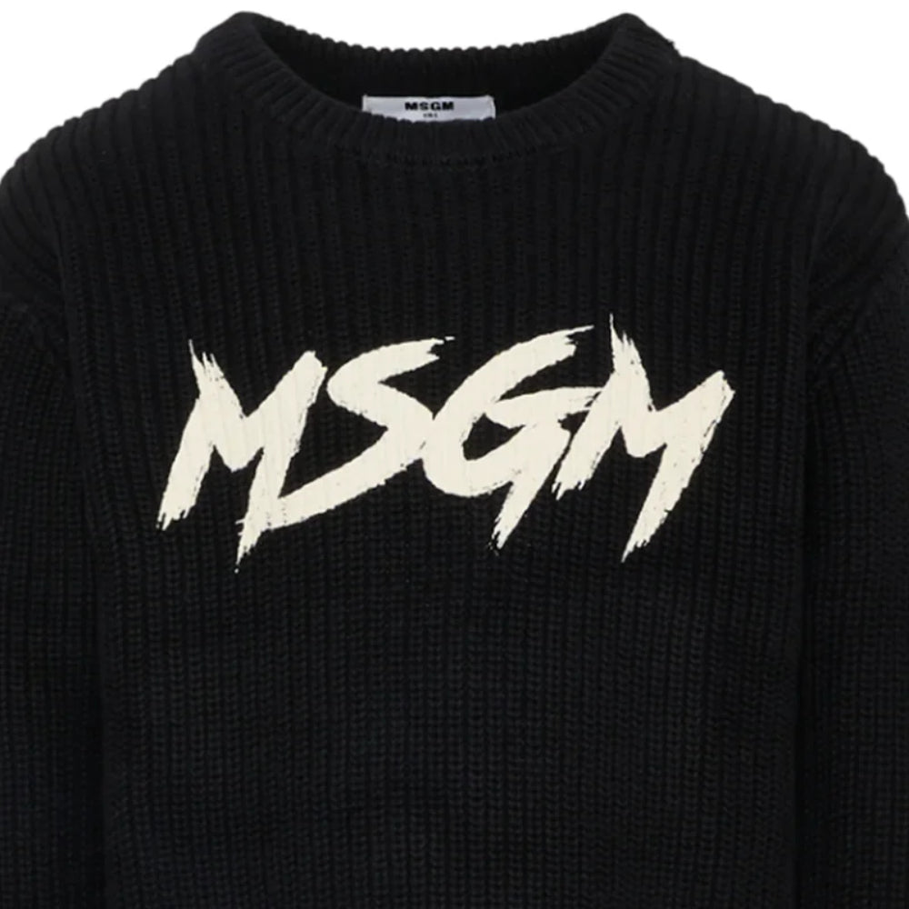 MSGMCrewneck Logo Print Sweatshirt8051883377132SAVANNA