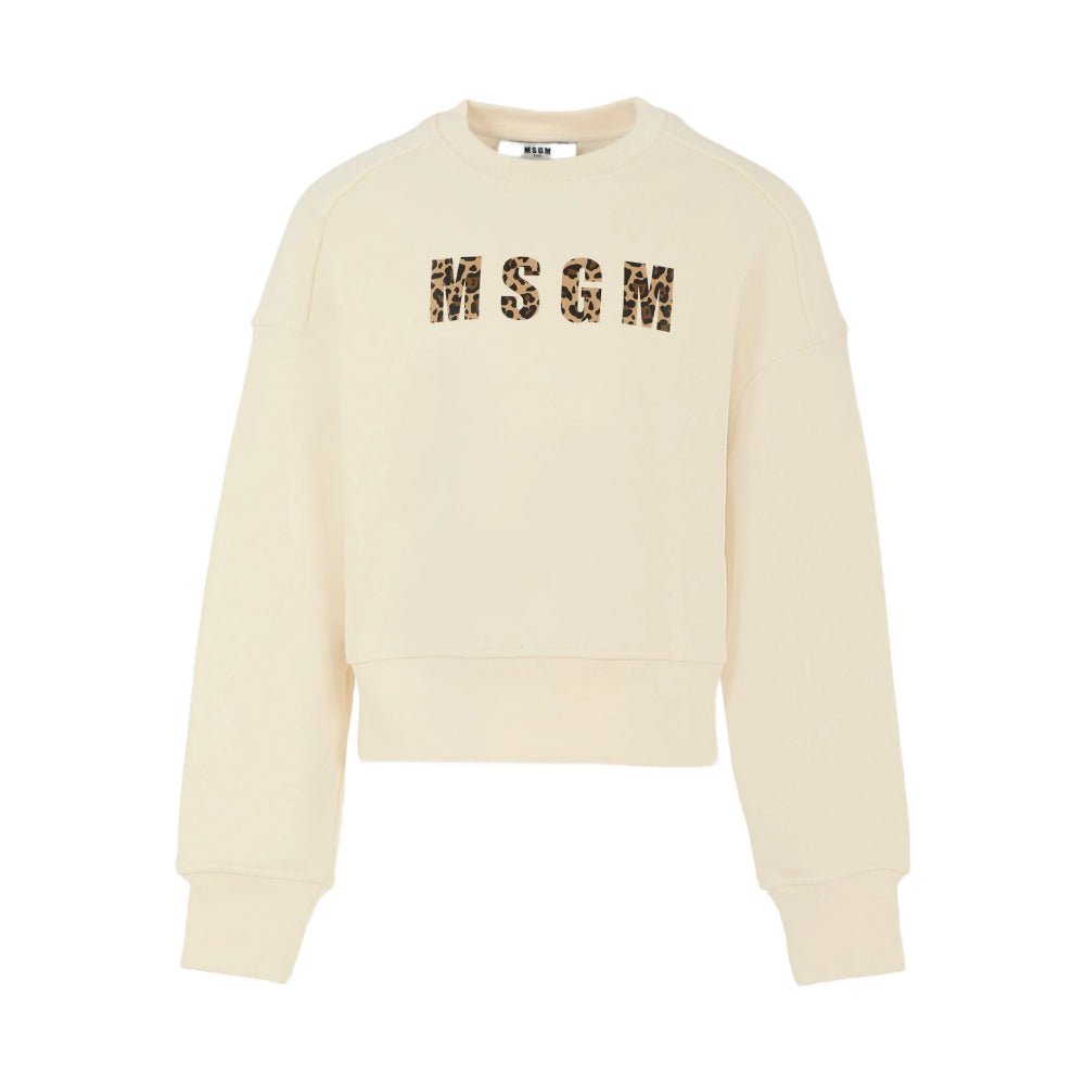 MSGMLeopard Print Logo Sweatshirt8051883389067SAVANNA