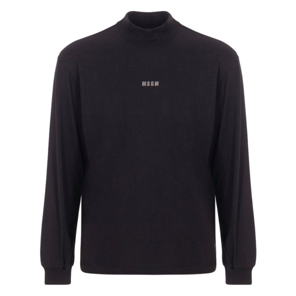 MSGMLogo Embroidered Mock Neck Top8051883392531SAVANNA