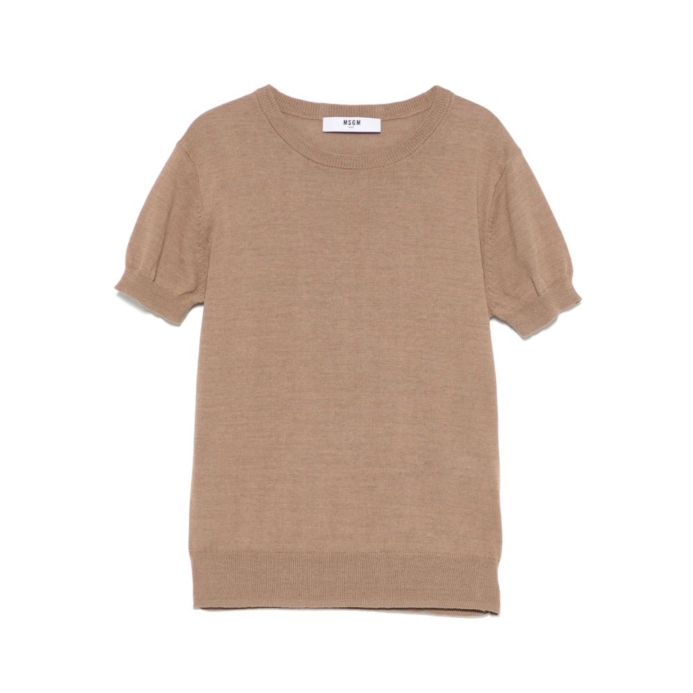 MSGMLogo Knitted T-shirt8051883361582SAVANNA
