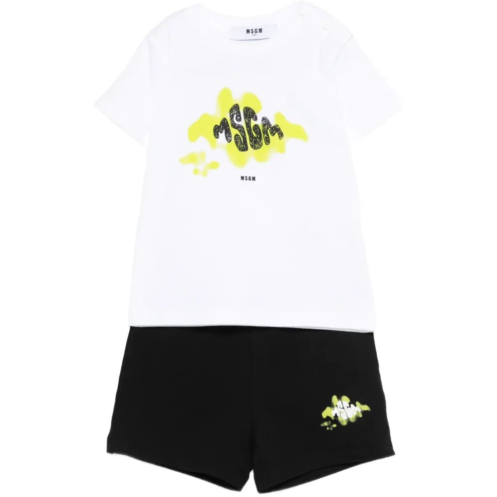 MSGMLogo Print Shorts Set8051883443578SAVANNA