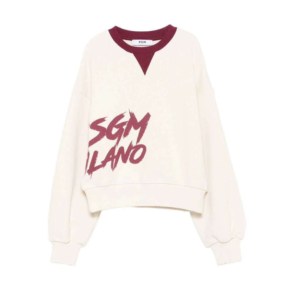 MSGMLogo - Print V - Neck Sweatshirt8051883388770SAVANNA