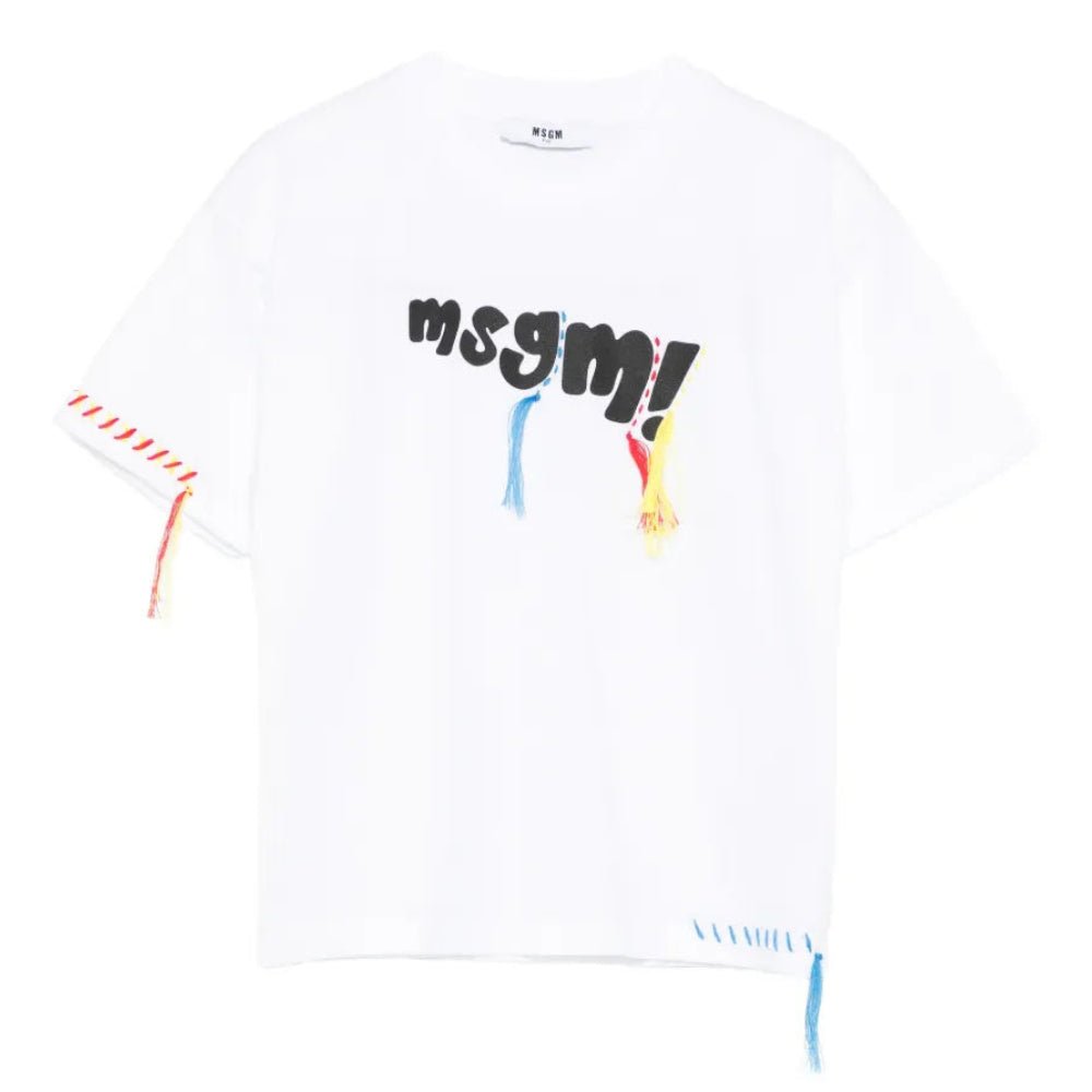 MSGMLogo Printed Tassel T-Shirt8051883441666SAVANNA