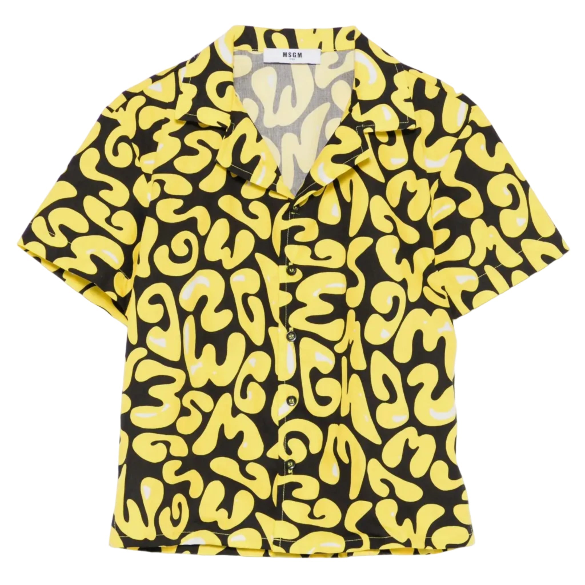 MSGMPoplin Printed Logo Shirt8051883421842SAVANNA