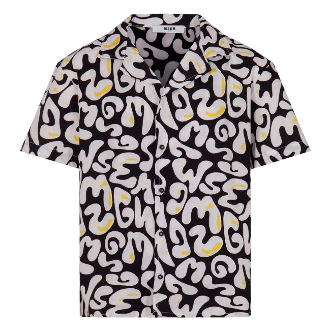MSGMPoplin Printed Logo Shirt8051883421897SAVANNA