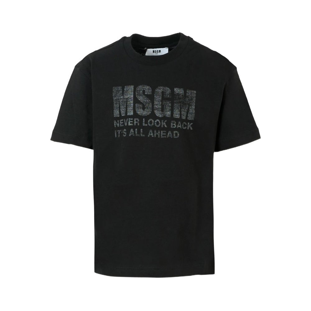 MSGMSlogan Embellished Logo T-Shirt8051883401912SAVANNA