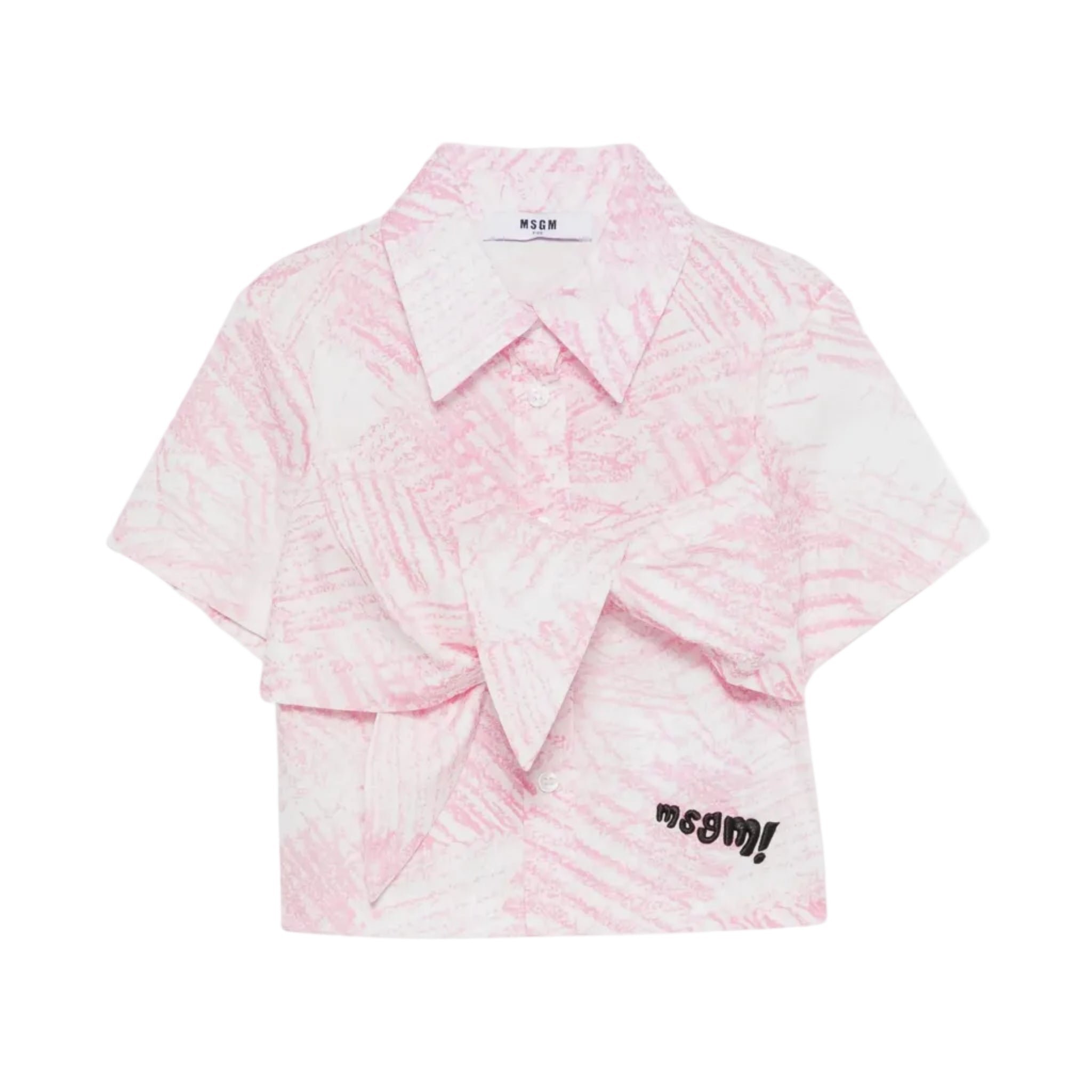 MSGMTie Front Printed Shirt8051883413656SAVANNA